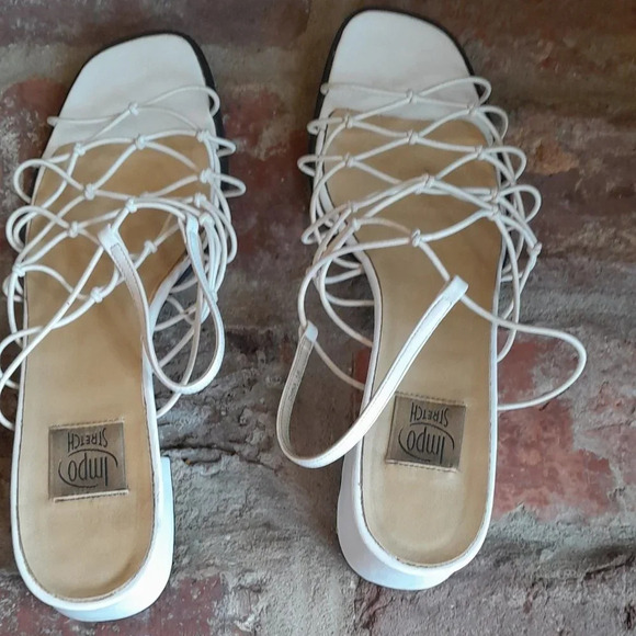 Impo Strappy Sandals White - Picture 2 of 6